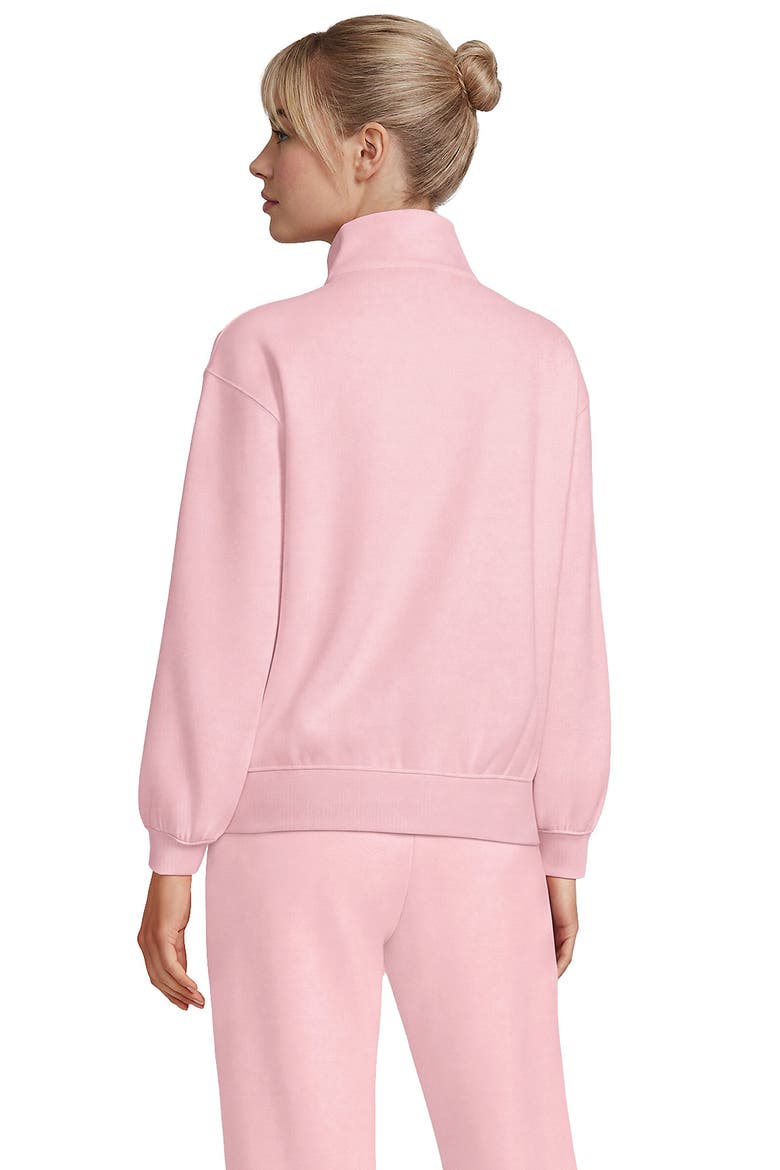 Serious Sweats Relaxed Quarter Zip Pullover Sweatshirt, Alternate, color, Sea Salt Pink