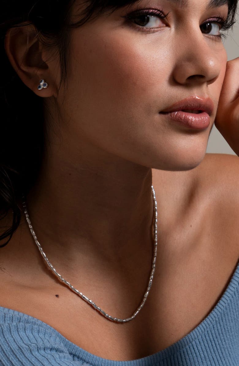 Dower & Hall Rice Nomad Necklace, Alternate, color, Sterling Silver