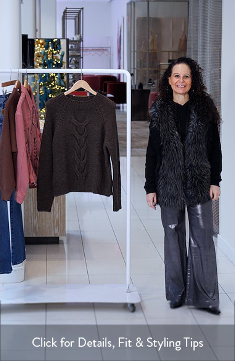 Nolita Mock Neck Cable Sweater, sales video thumbnail