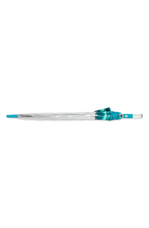 Shedrain Auto Open Bubble Stick Umbrella In Waves Of Capri