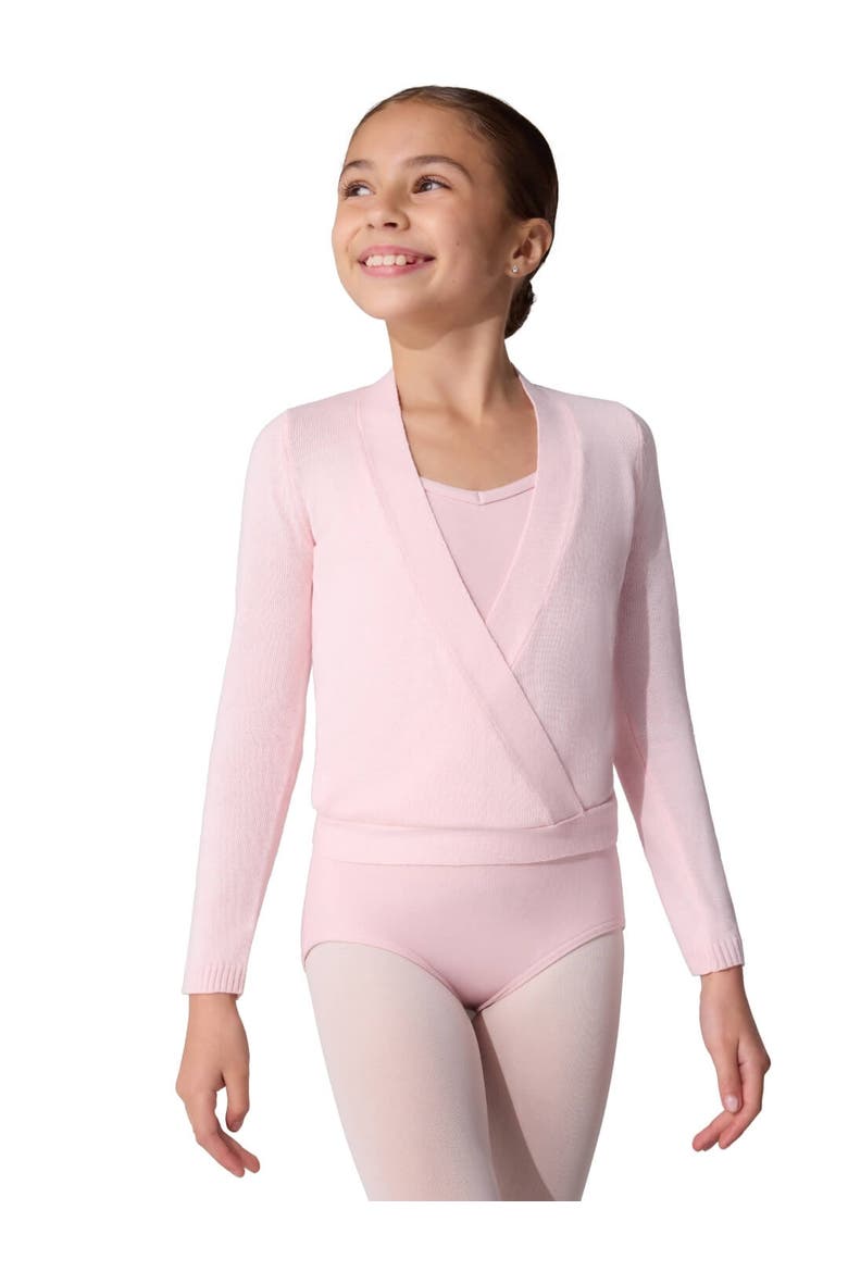Wrap Sweater, Main, color, light/pastel pink