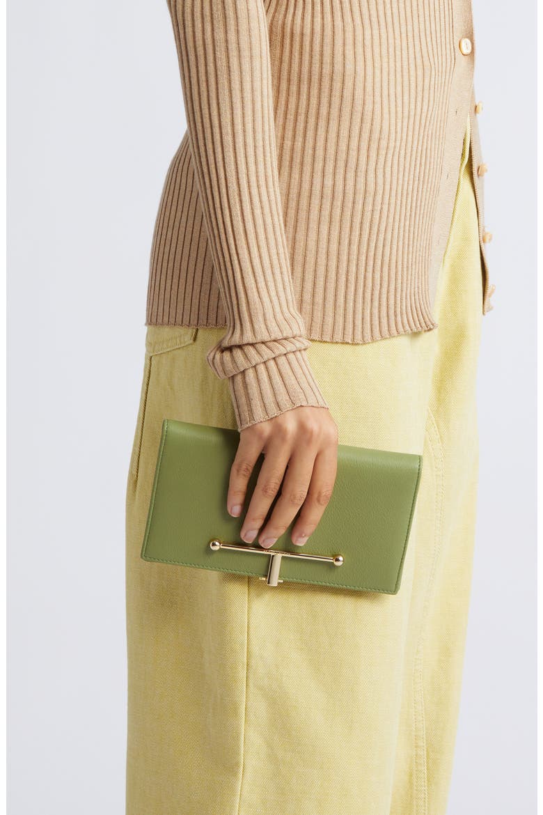 Small Melville Leather Bifold Wallet, Alternate, color, OLIVE