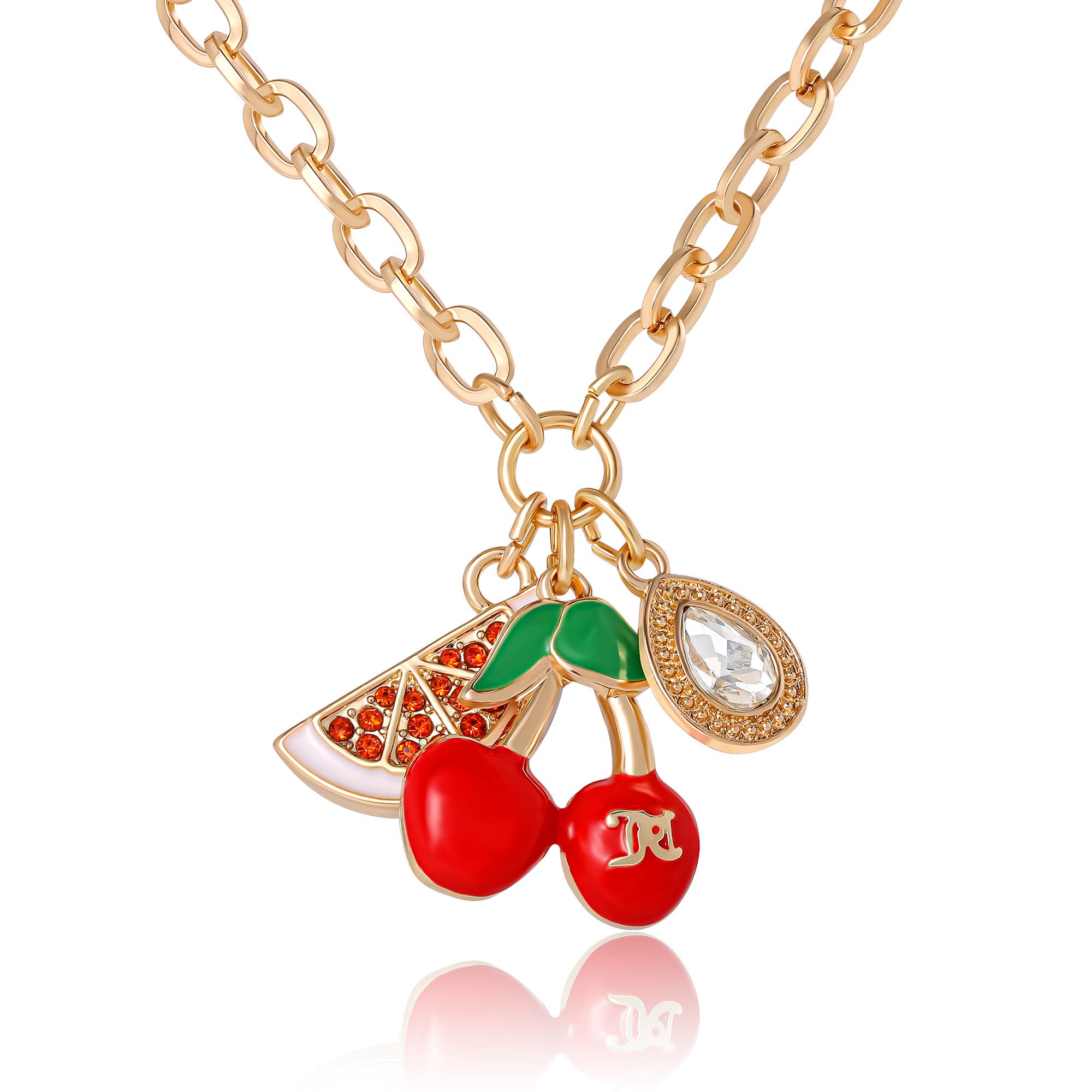 selected Gold Tone, Red