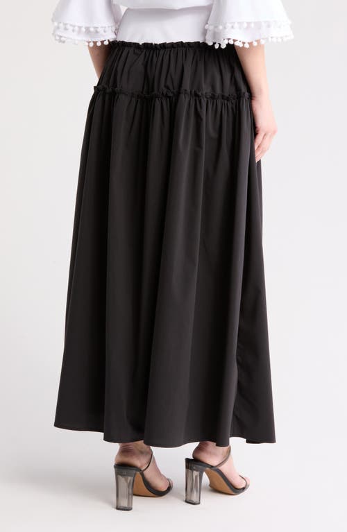 By Design Angel Maxi Skirt In White/black