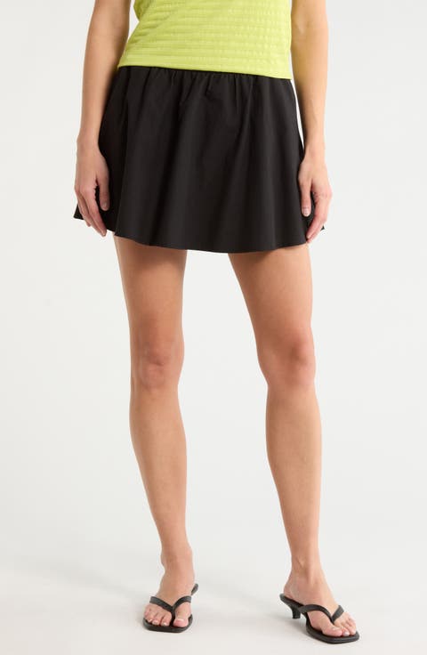 Solid A-Line Skort