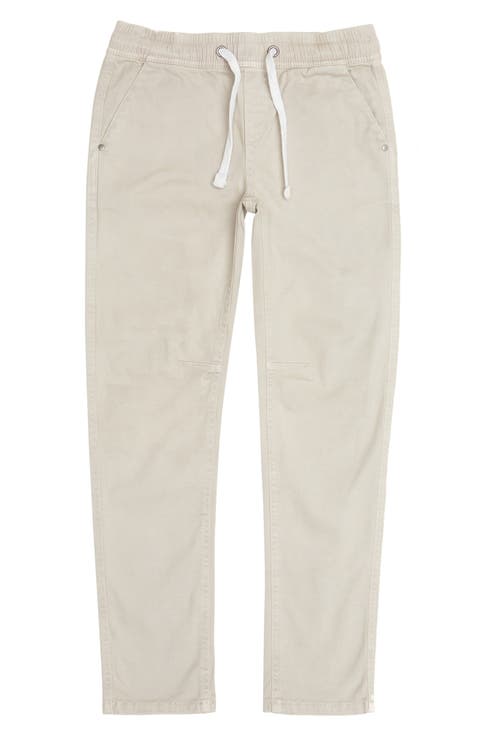Kids' Brixton Drawstring Waist Slim Straight Leg Twill Pants (Big Kid)