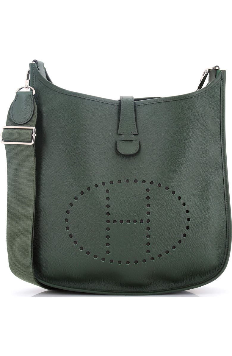Pre-Owned Hermes Evelyne Bag Gen III Epsom GM, Main, color, Vert Anglais