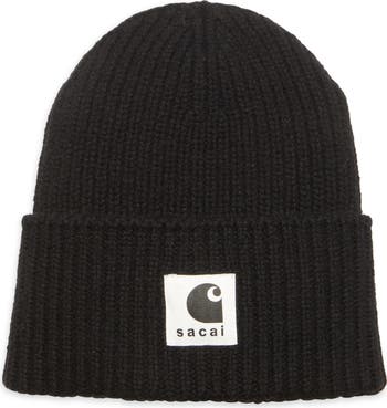 Sacai Carhartt WIP Logo Patch Wool Blend Beanie | Nordstrom