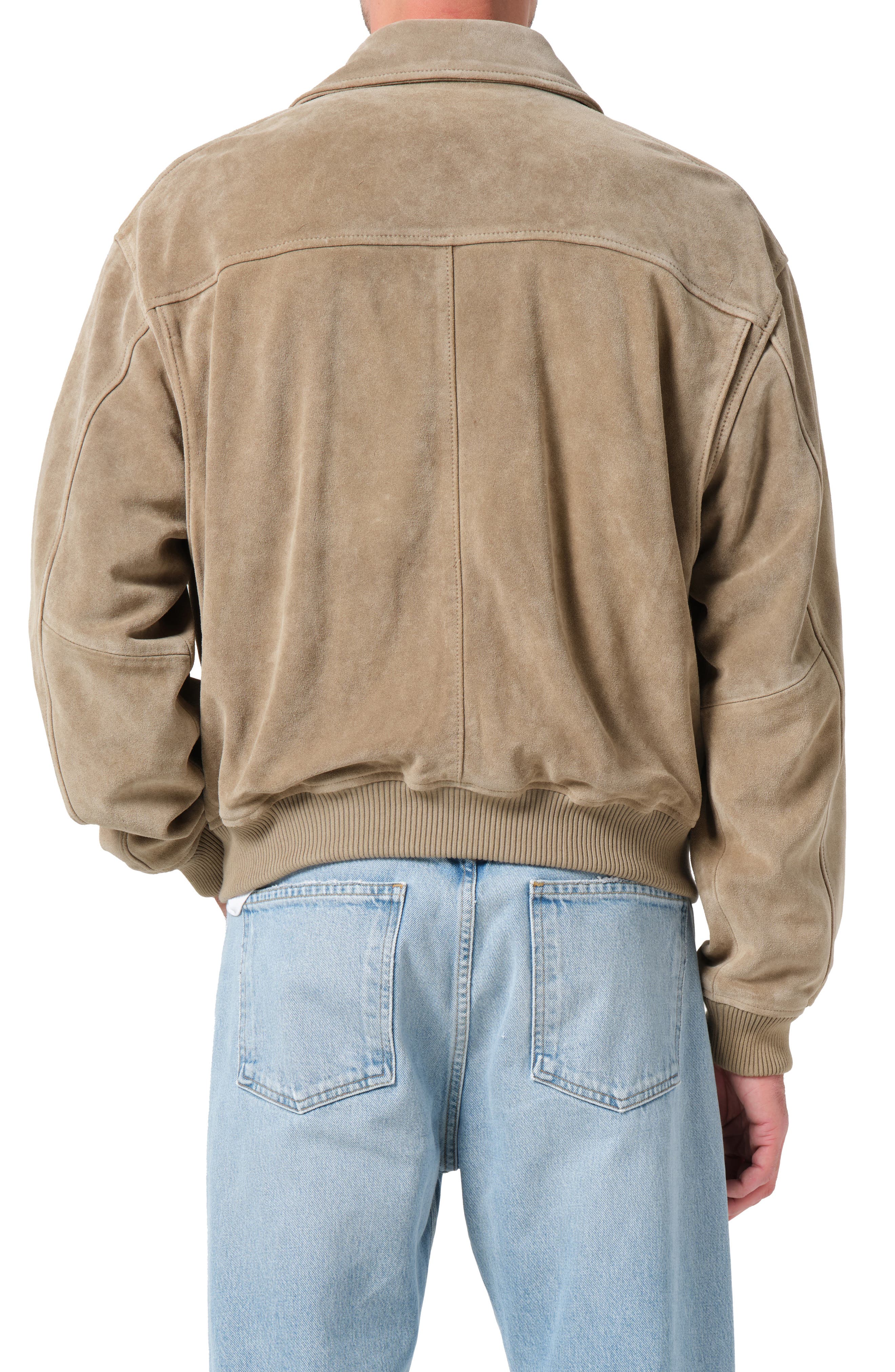 Emil Suede Bomber Jacket - image 2