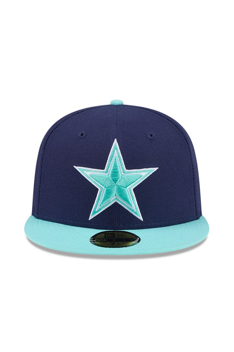Men's New Era  Navy/Light Blue Dallas Cowboys Two-Tone Color Pack 59FIFTY Fitted Hat, Alternate, color, Navy