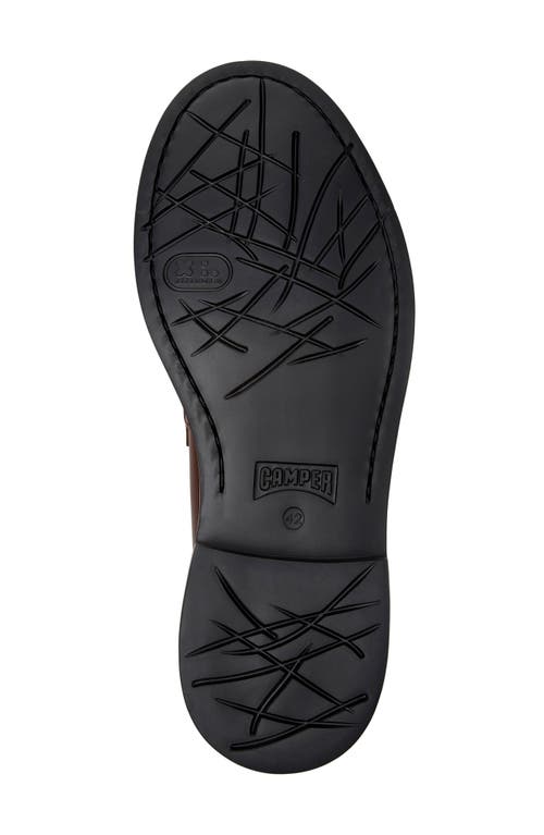 Camper Dean Leather Penny Loafers In Brown