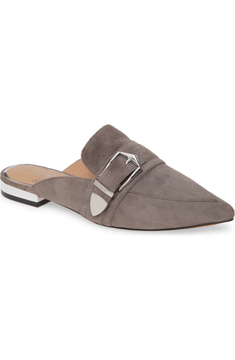 Linea Paolo Ace Buckle Pointed Toe Mule, Main, color, Stone