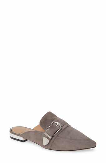 Linea Paolo Ace Buckle Pointed Toe Mule