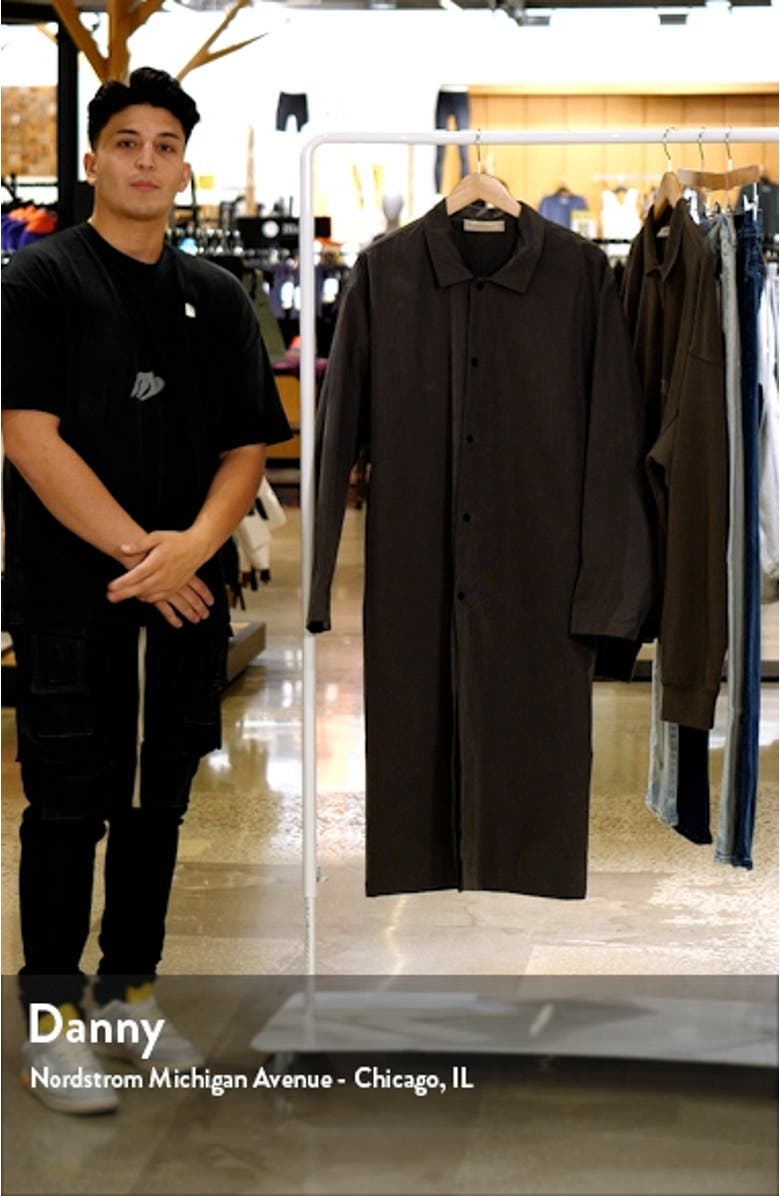 Snap Front Longline Coat, sales video thumbnail