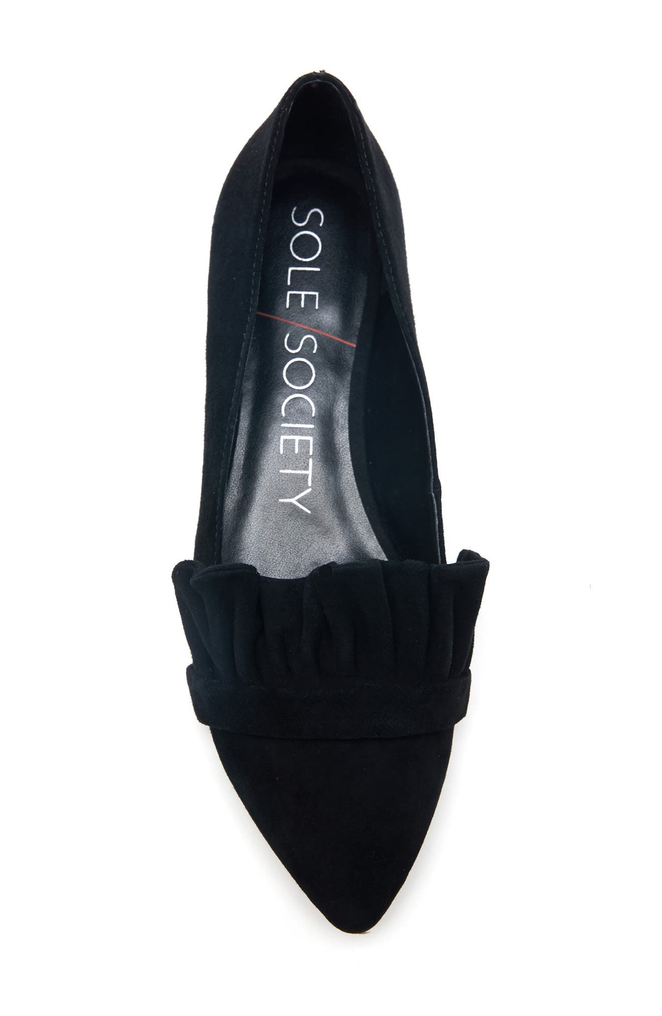 Sole Society Kamber Ruffle Flat, Alternate, color, 