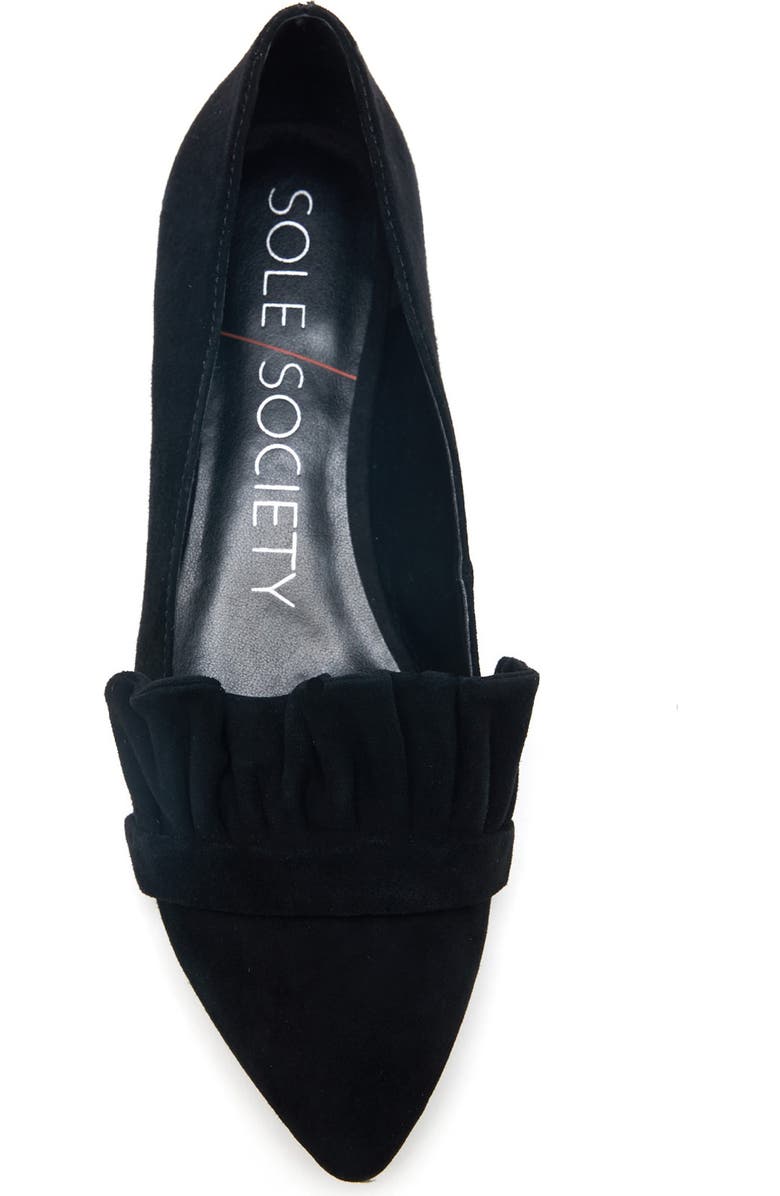 Sole Society Kamber Ruffle Flat, Alternate, color,