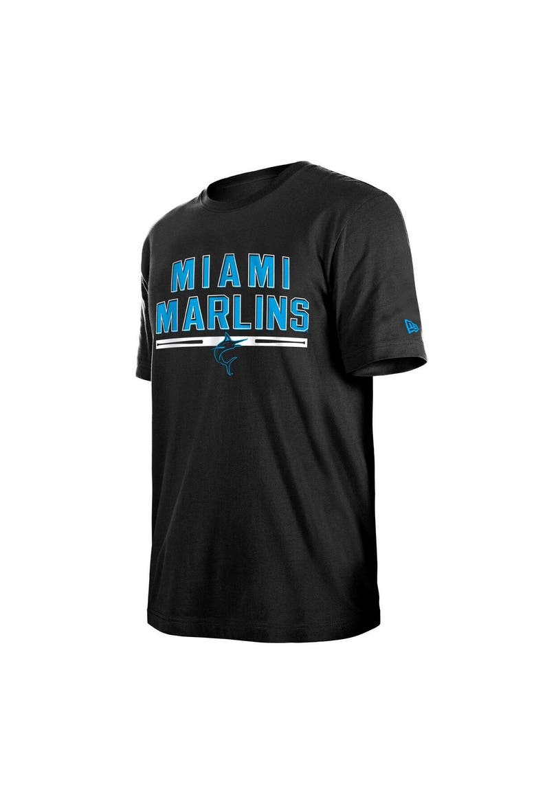 Men's New Era Black Miami Marlins Batting Practice T-Shirt, Alternate, color, Black