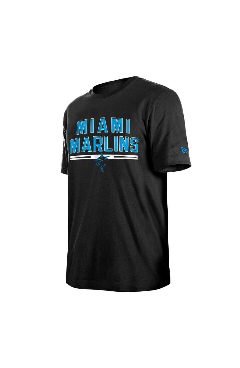 New Era Men's New Era Black Miami Marlins Batting Practice T-Shirt, Alternate, color, Black
