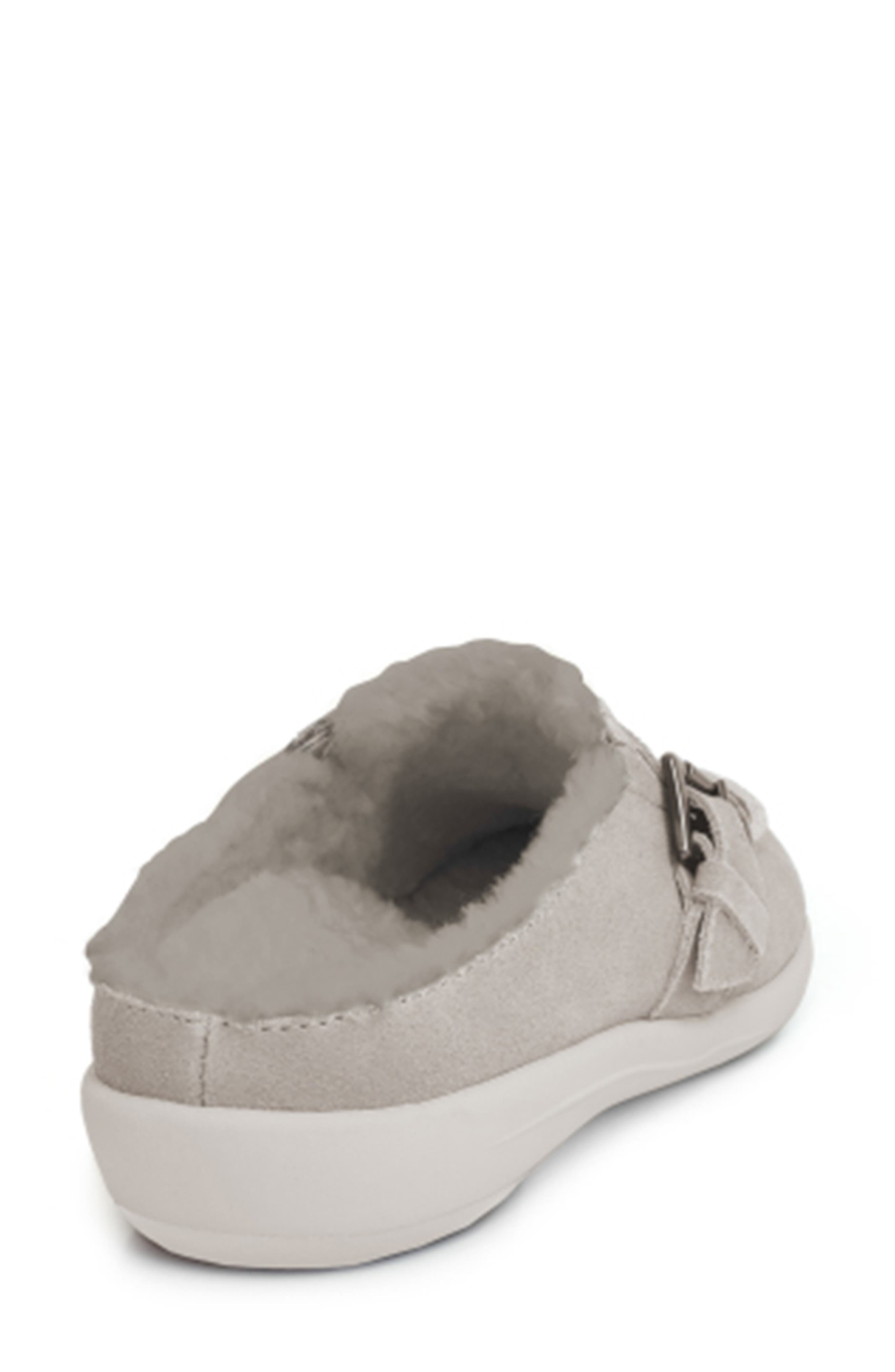 Siesta Faux Fur Lined Clog, Alternate, color, GHOST GREY