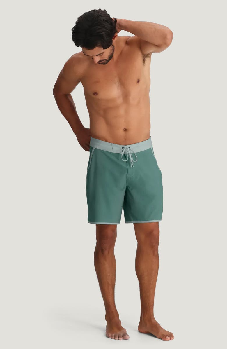Free Fly Dawn Patrol Board Shorts, Alternate, color, Sea Pine