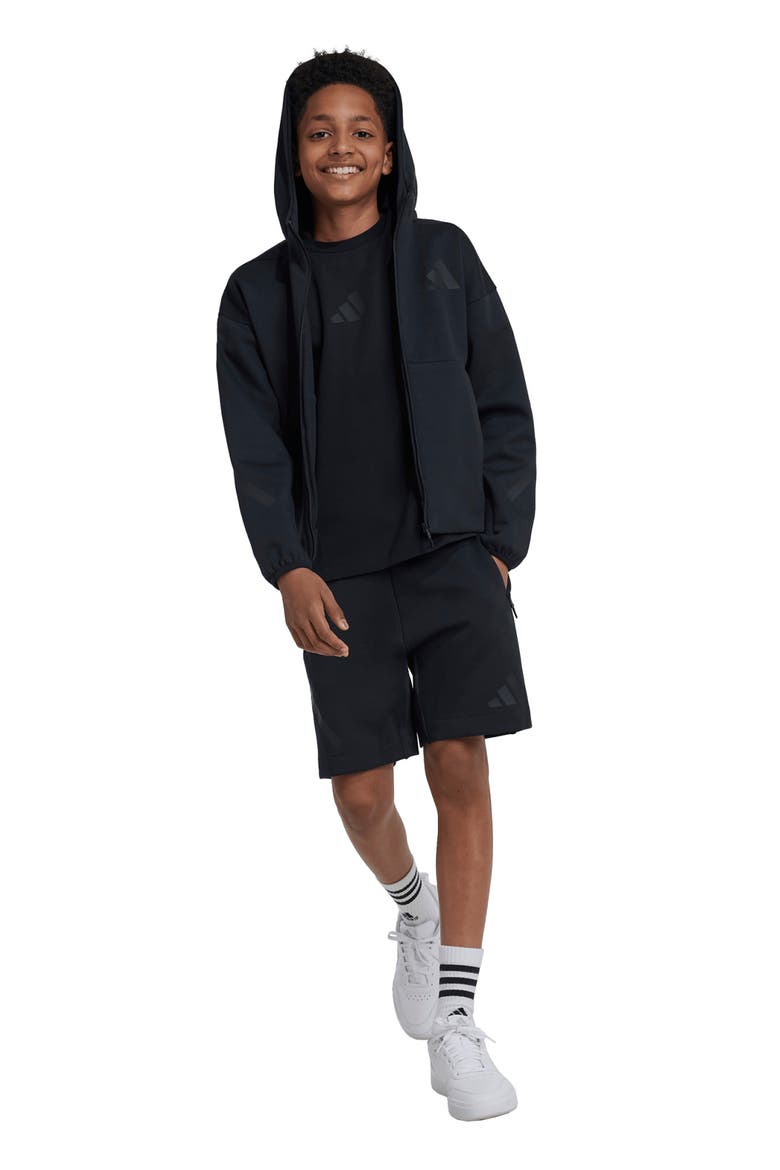 Kids' Z.N.E. Hoodie, Alternate, color, BLACK/BLAC