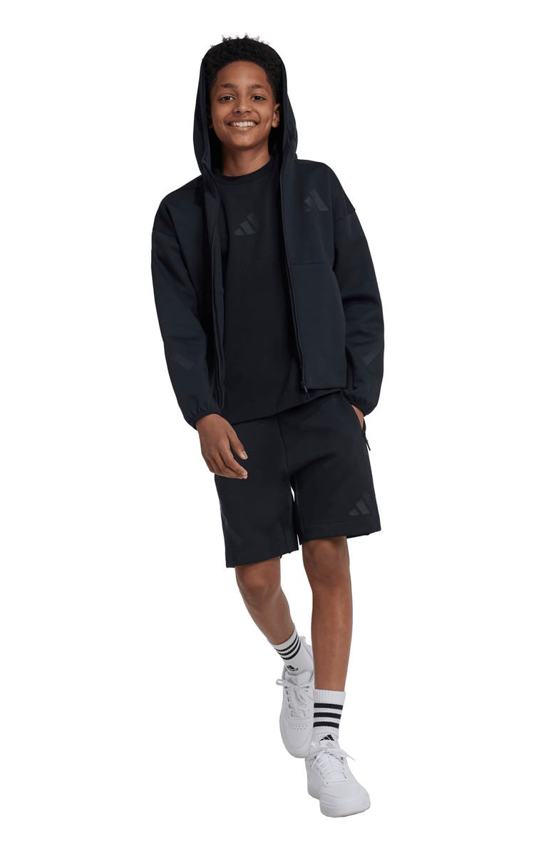adidas Kids' Z.N.E. Hoodie, Alternate, color, Black/Blac