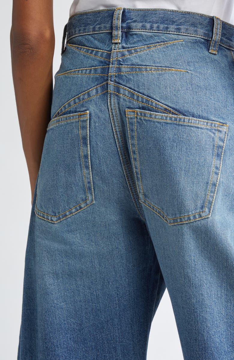 Alaïa Round Pants, Alternate, color, Bleu Vintage