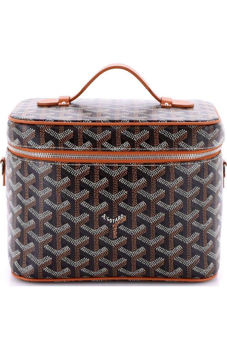 Pre-Owned Goyard Muse Vanity Case Coated Canvas, Main, color, Brown