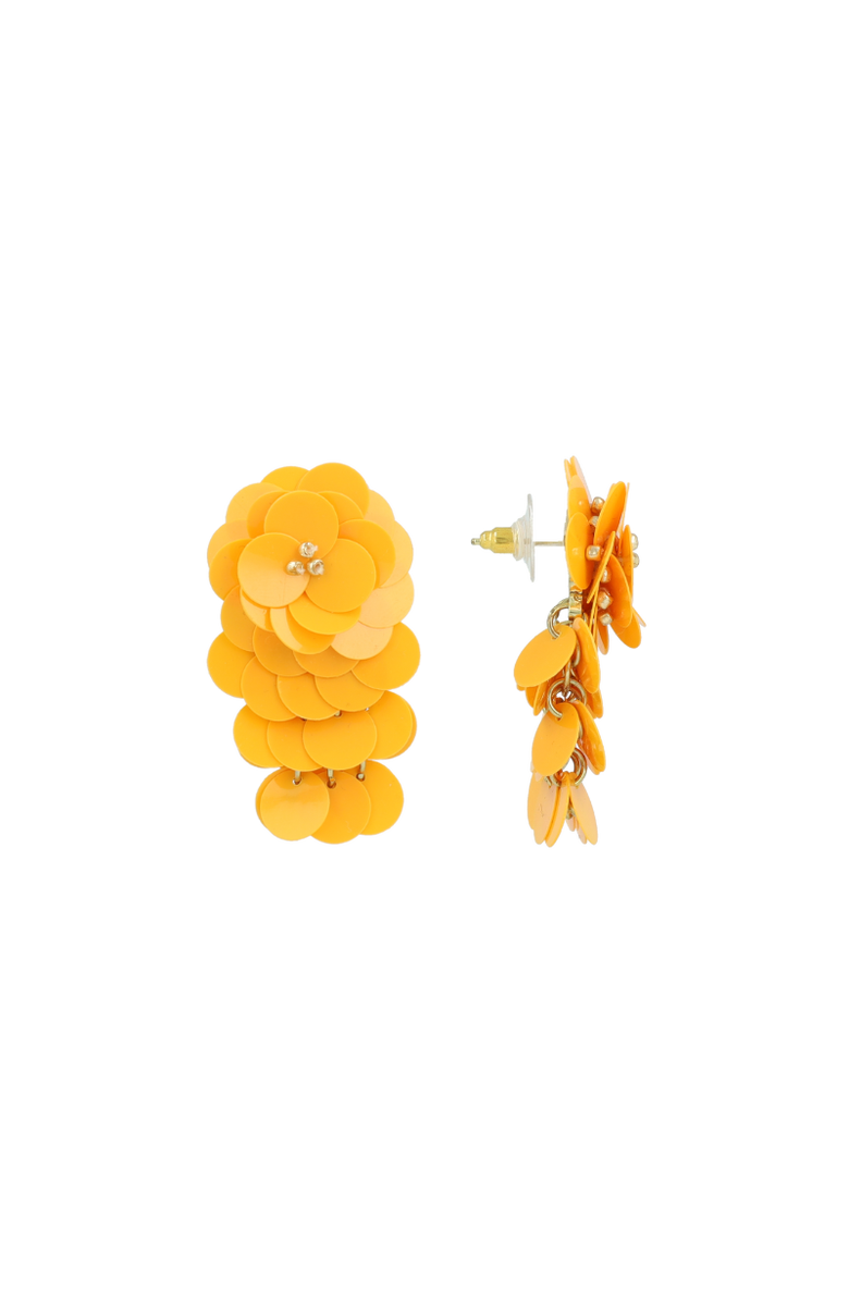 LOTT.gioielli CE SQ Sequin Flower Waterfall M - Orange, Main, color, Orange