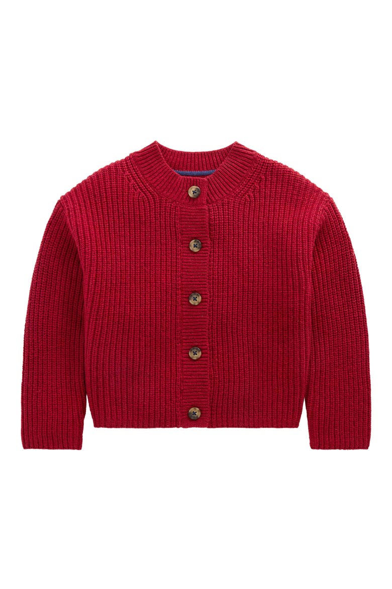 Kids' Chunky Everyday Cardigan, Main, color, RED MARL