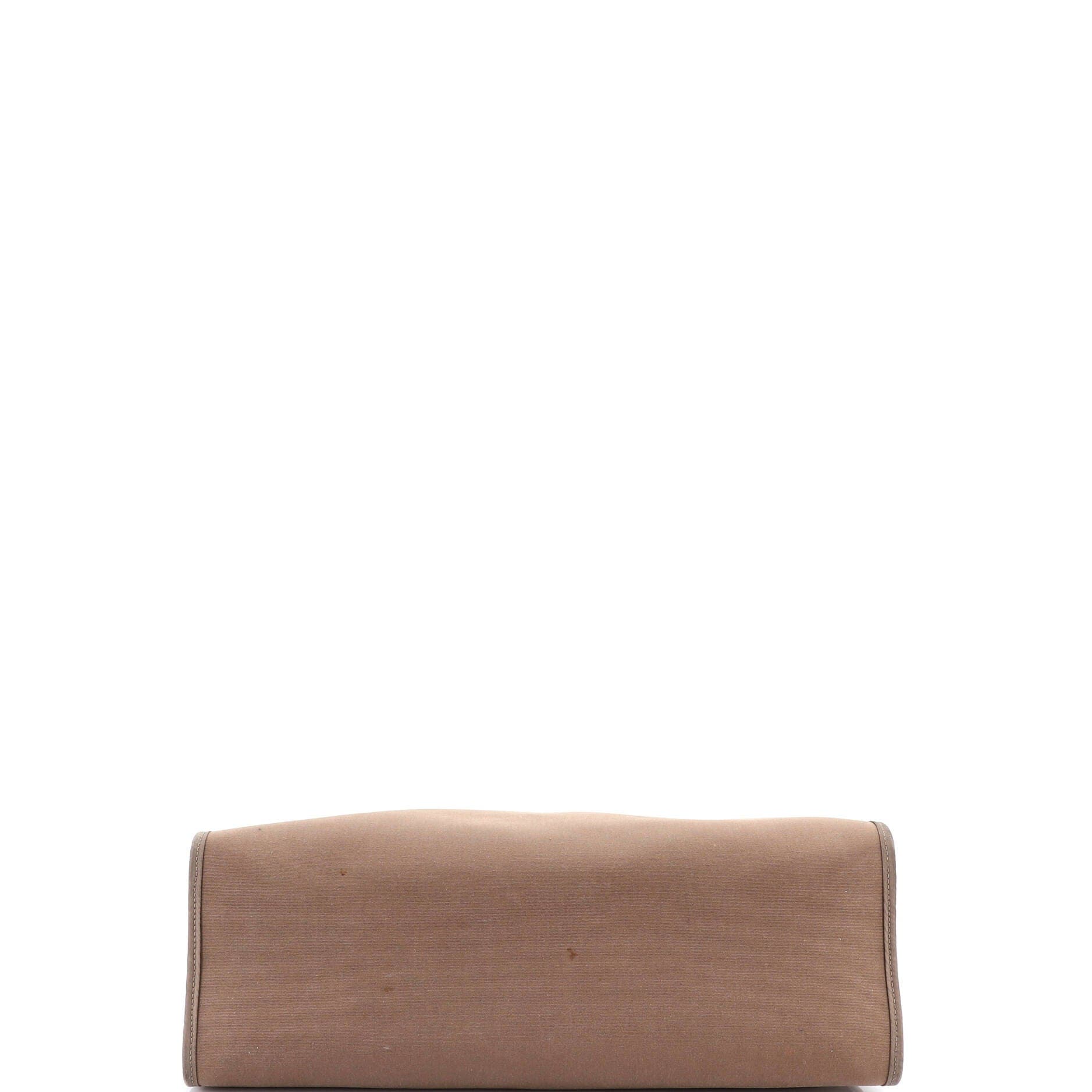 Pre-Owned Hermes Herbag Zip Leather and Toile 39, Alternate, color, Etoupe