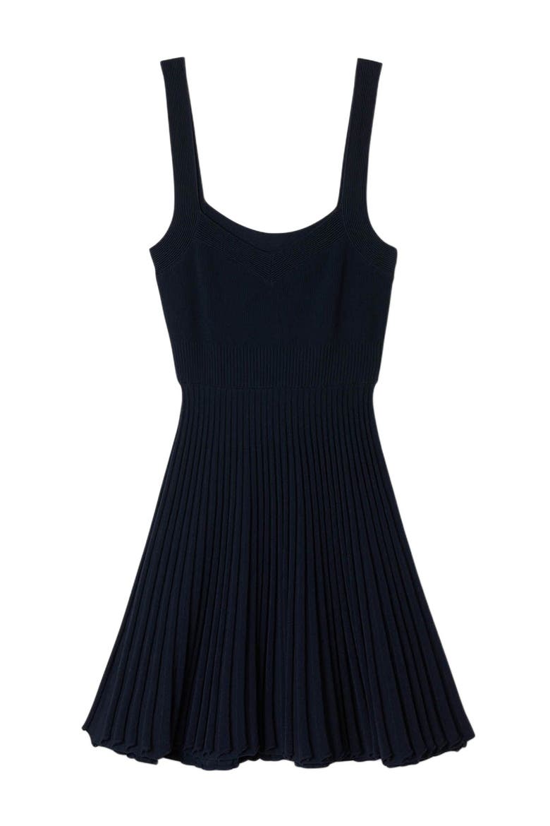 Short knit dress, Alternate, color, Navy blue