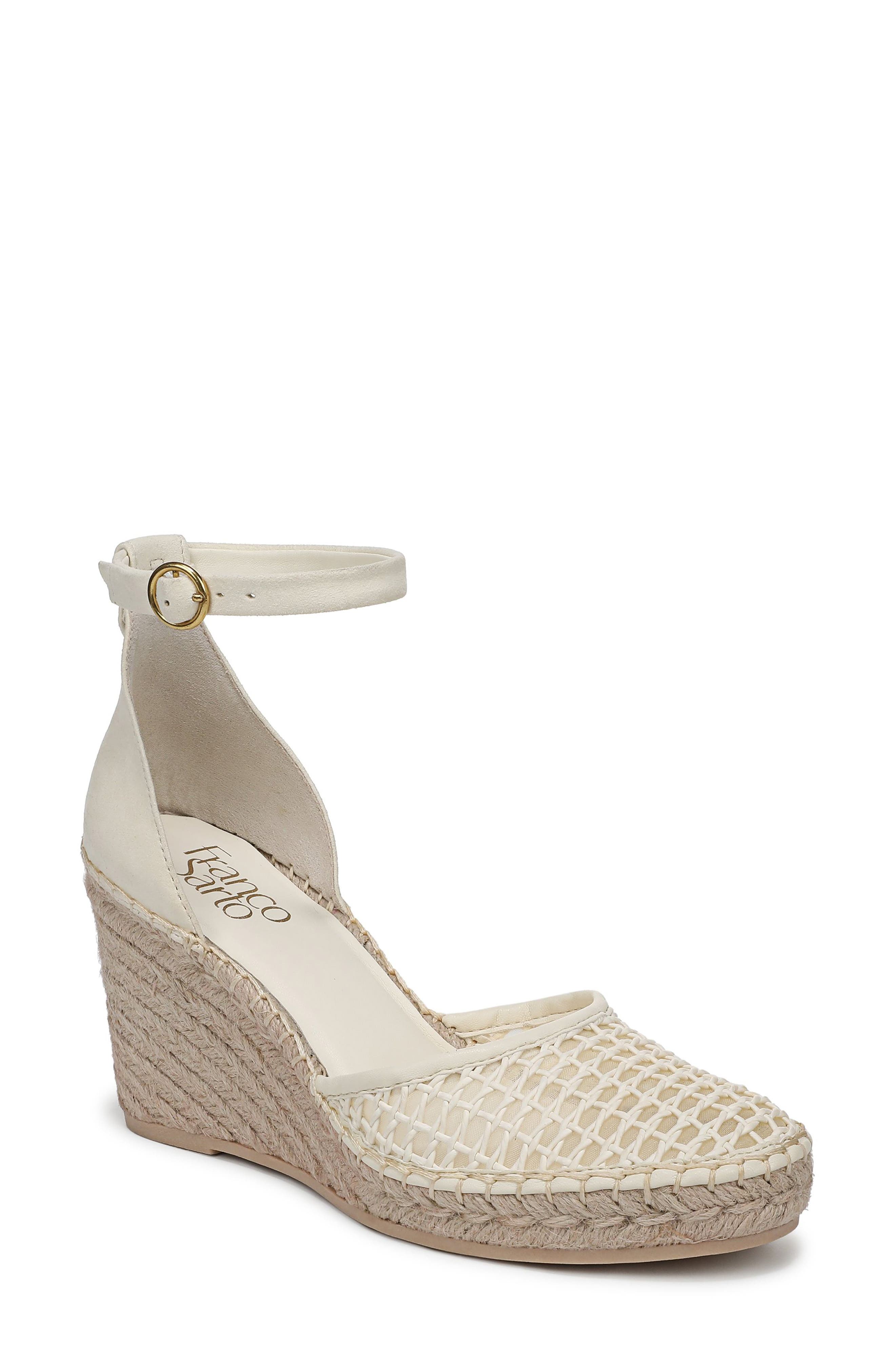 Franco Sarto Idalia Espadrille Wedge, Main, color, Cream