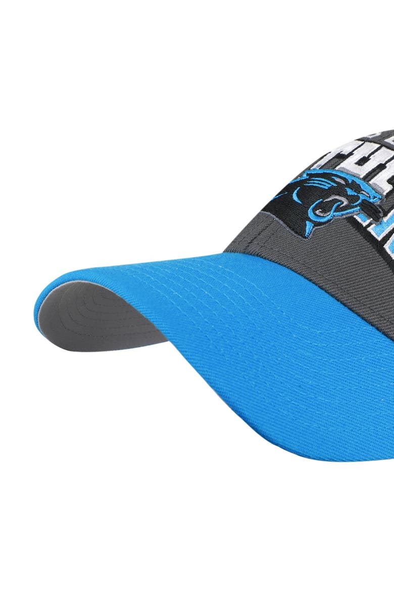 Men's '47 Charcoal Carolina Panthers Split Block MVP Adjustable Hat, Alternate, color, Charcoal