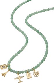 ARGENTO VIVO Travel Amethyst Charm Necklace