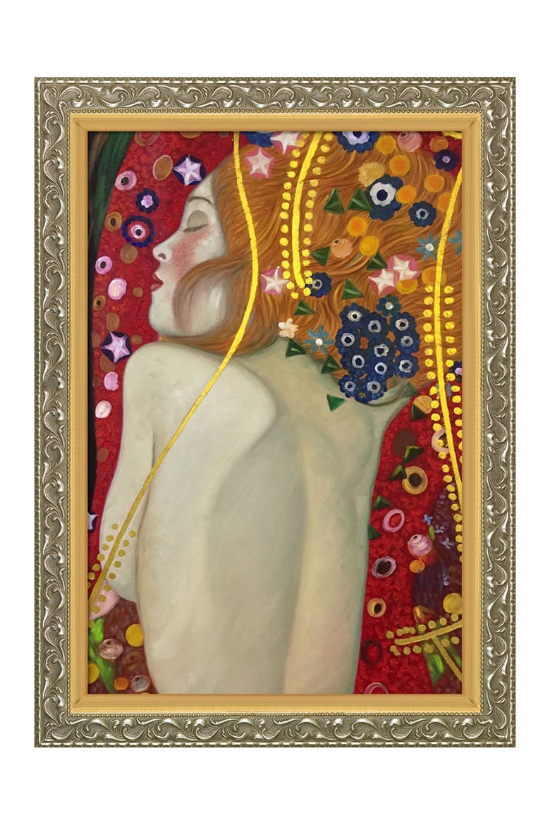 Luxury Line - Framed Oil Reproduction of an Original Painting by Gustav Klimt, Main, color, MULTI