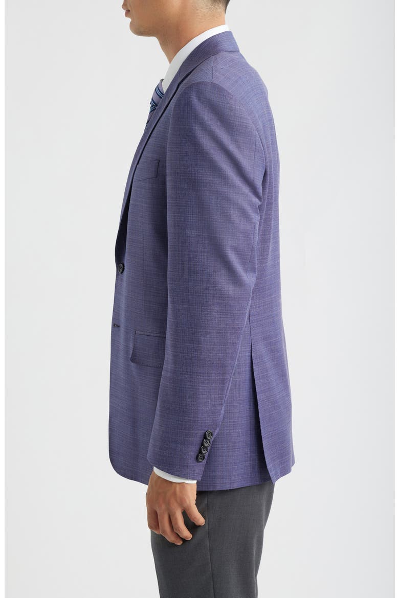 Siena Regular Fit Purple Mélange Wool Sport Coat, Alternate, color, LIGHT PURPLE