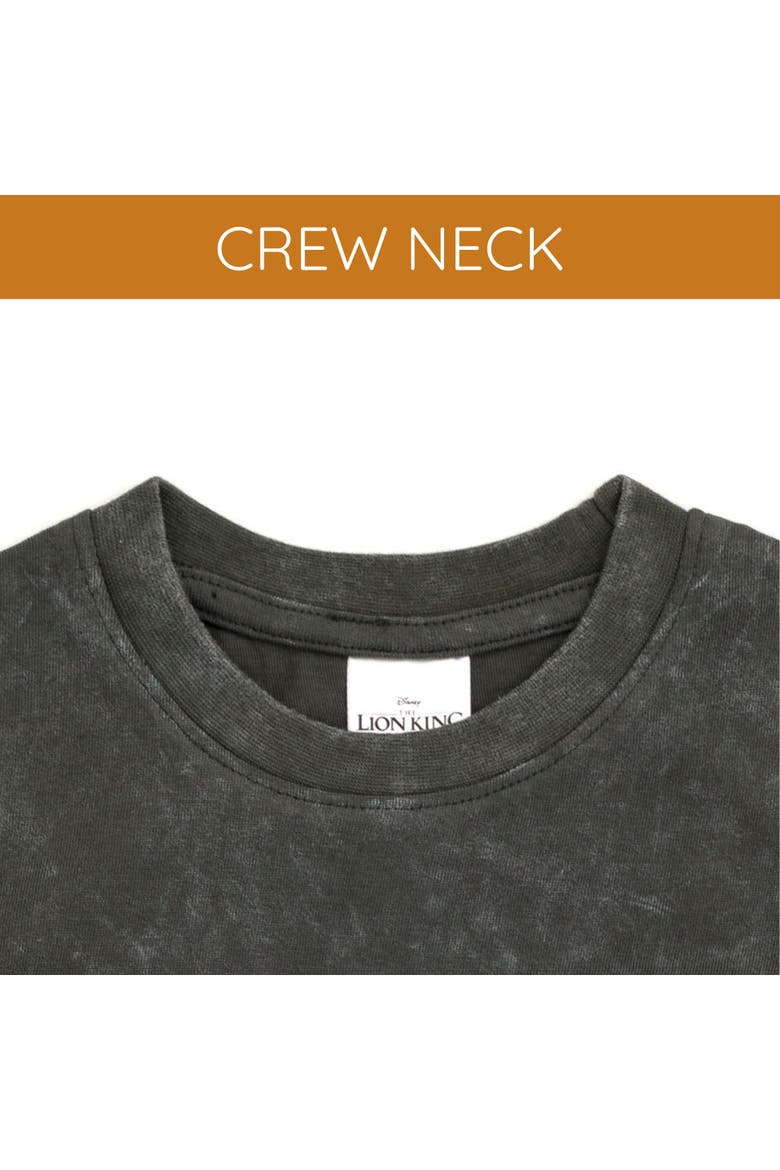 Lion King Simba Short Sleeve T-Shirt, Alternate, color, Simba Charcoal