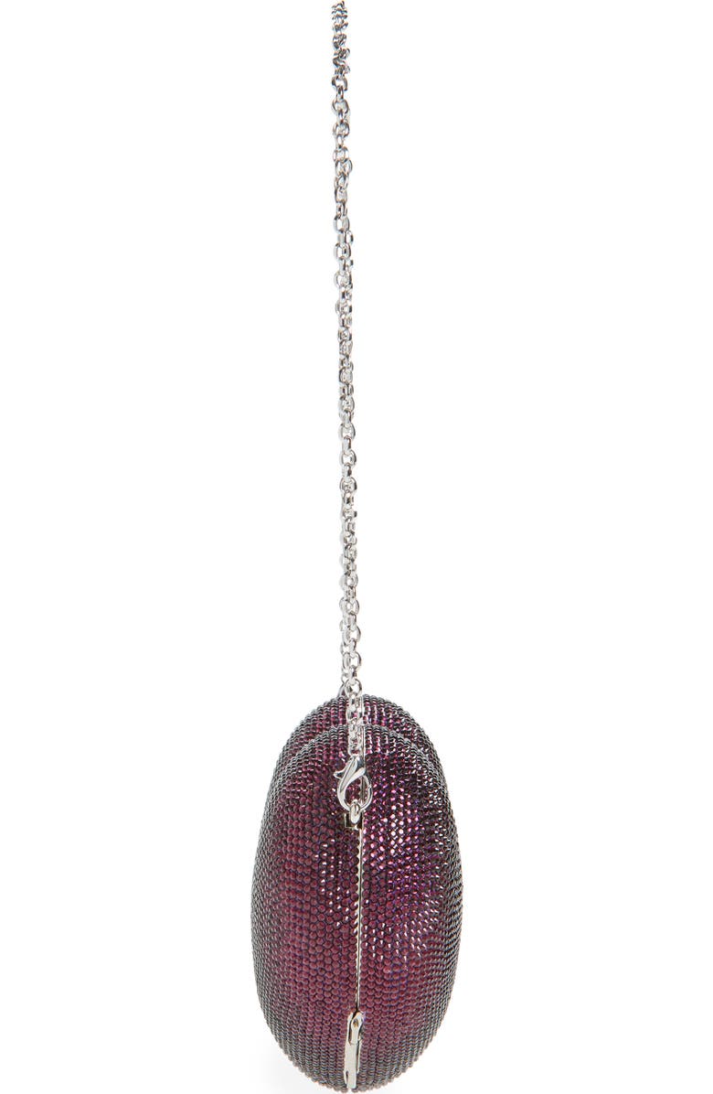 JUDITH LEIBER COUTURE Lamour Petite Coeur Heart Clutch, Alternate, color, Silver Amethyst