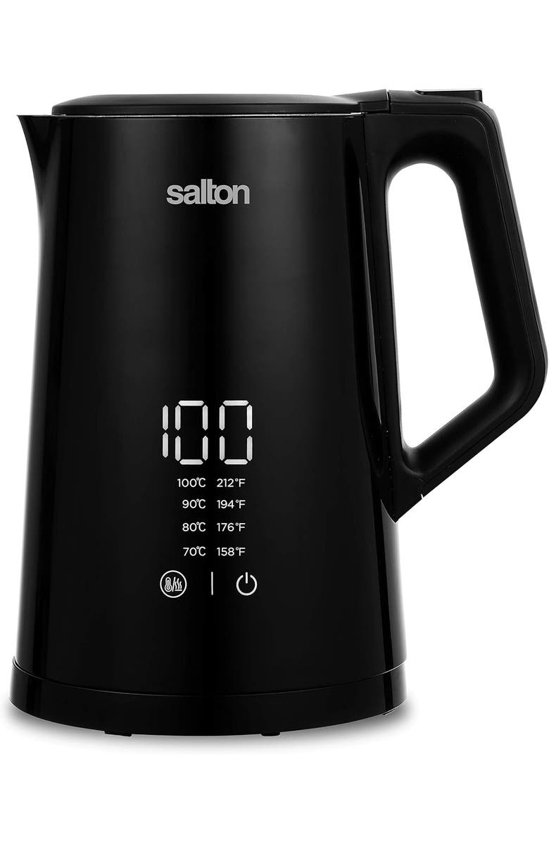 Salton Cool Touch Digital Kettle, Main, color, Black