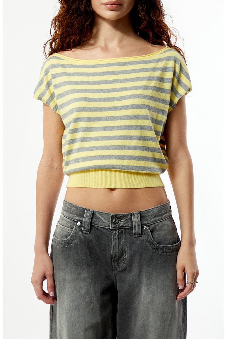 Eva Knit Top, Main, color, YELLOW STRIPE