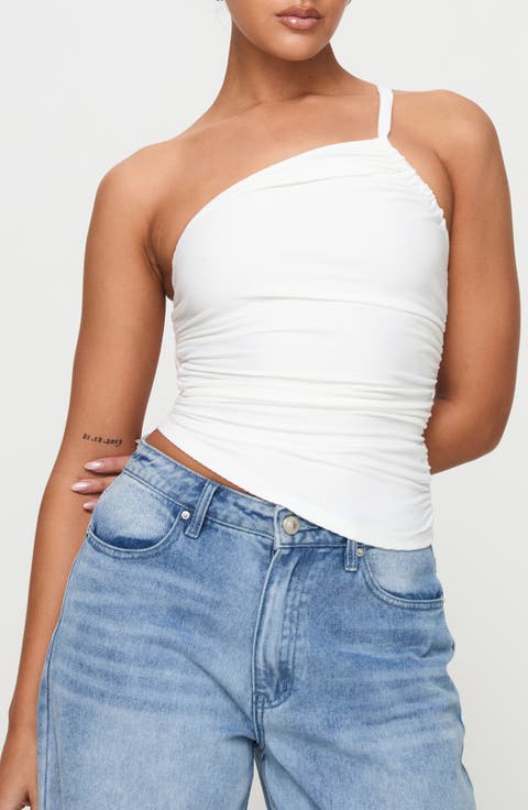 Elowyn Asymetric One-Shoulder Top