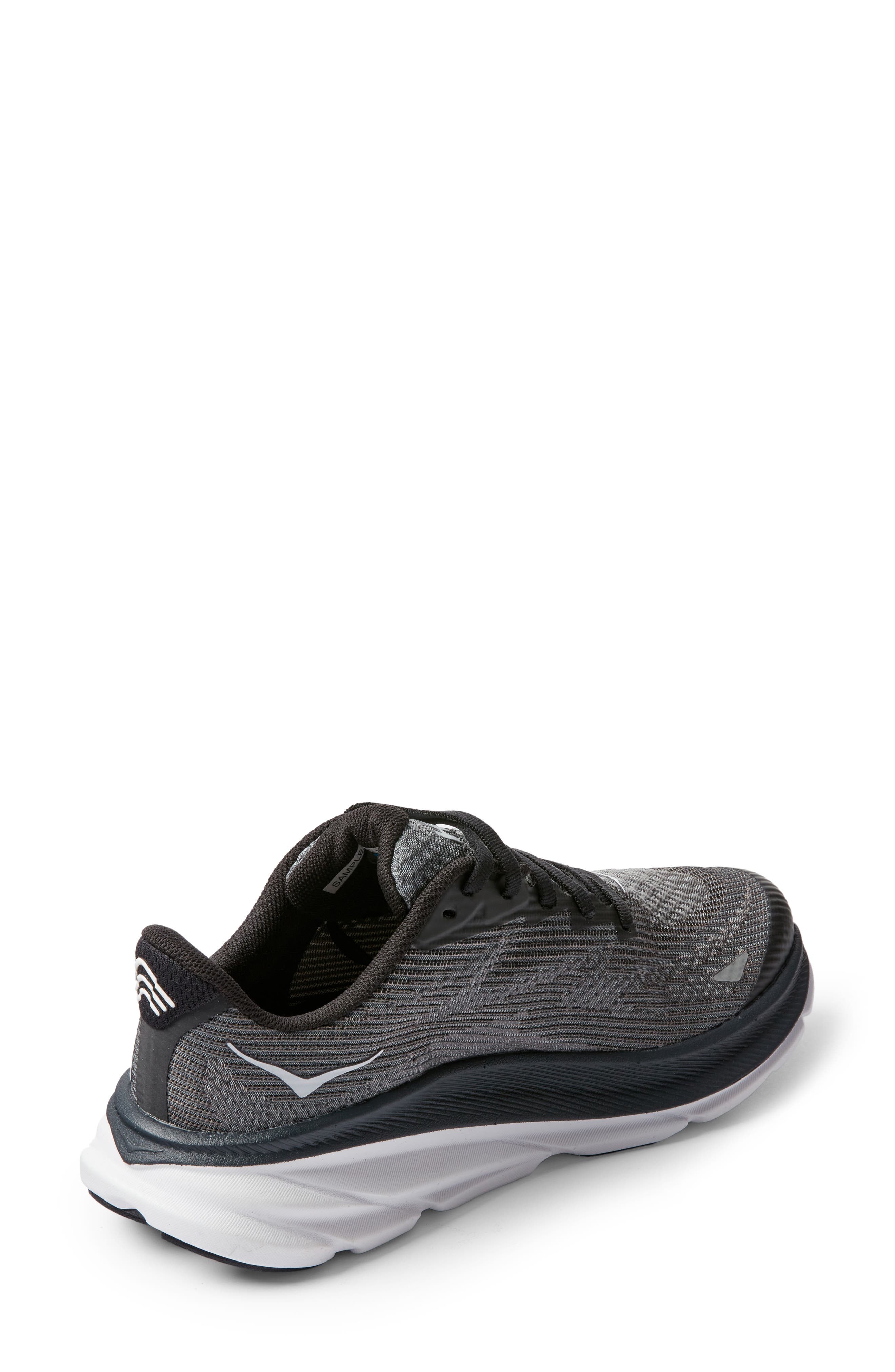 HOKA Kids' Clifton Youth Running Shoe, Alternate, color, Black