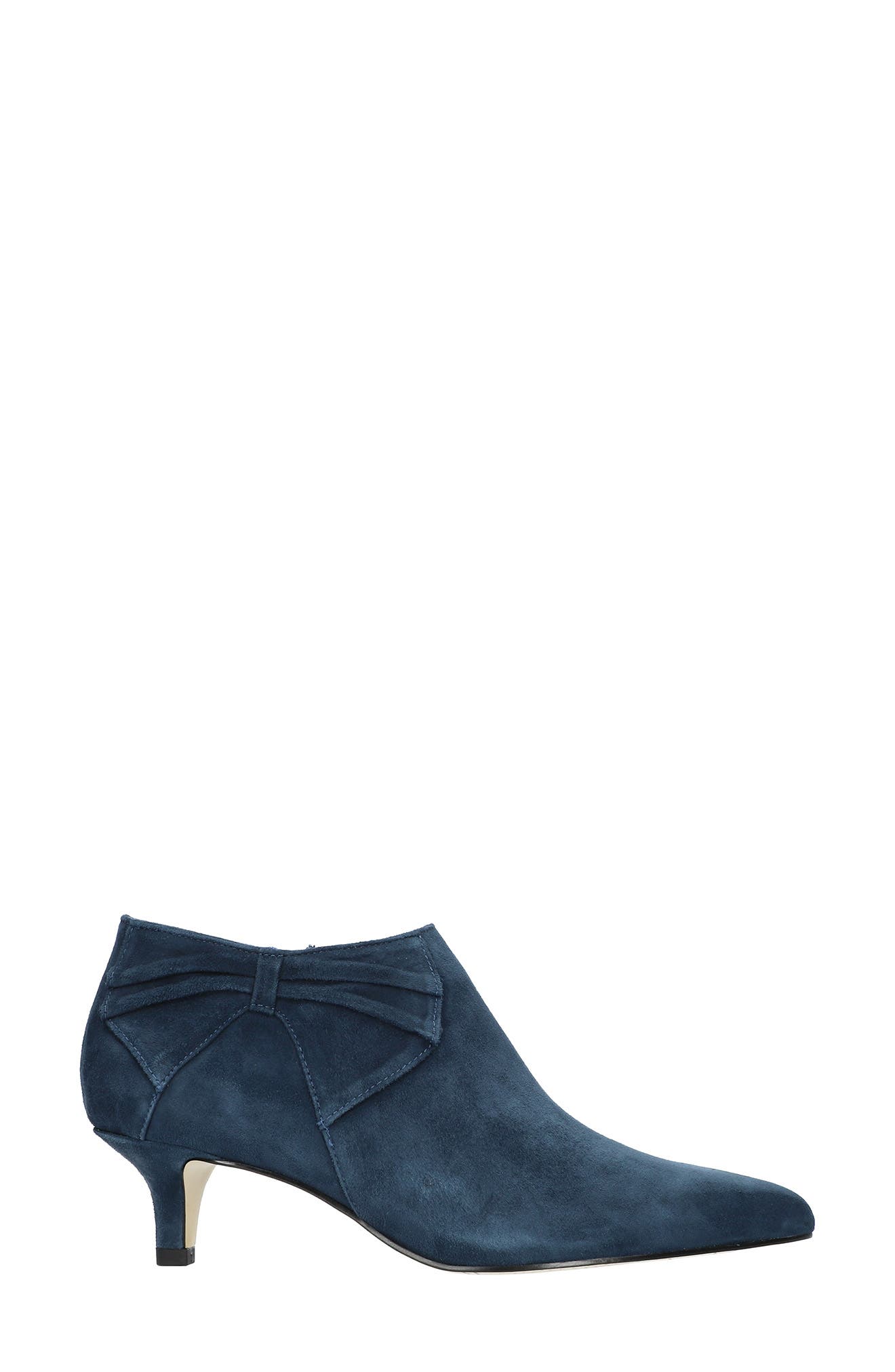 Frances Bootie, Alternate, color, NAVY SUEDE