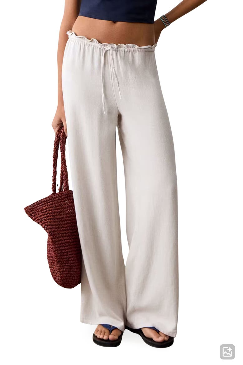 High Waist Wide Leg Pants, Main, color, GREY