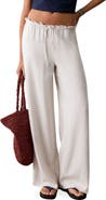 MANGO TEEN High Waist Wide Leg Pants