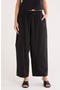 Elastic Waist Barrel Leg Pants