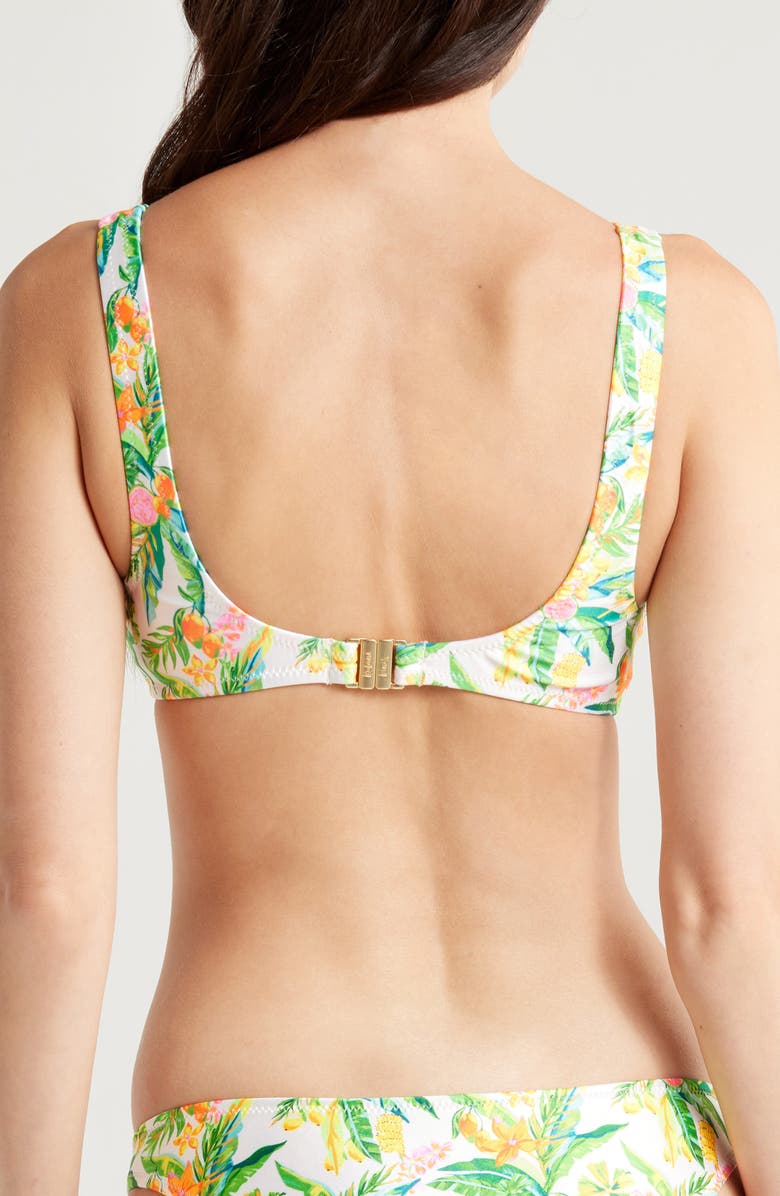 Kulani Kinis Ring Contour Crop Bikini Top, Alternate, color, Golden Hour