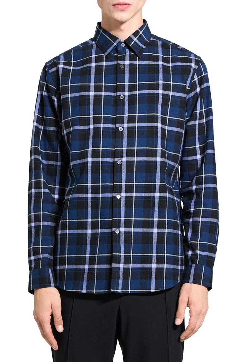 Irving Medium Plaid Shirt, Main, color, BLUEBERRY MULTI - RTP