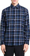 Theory Irving Medium Plaid Shirt